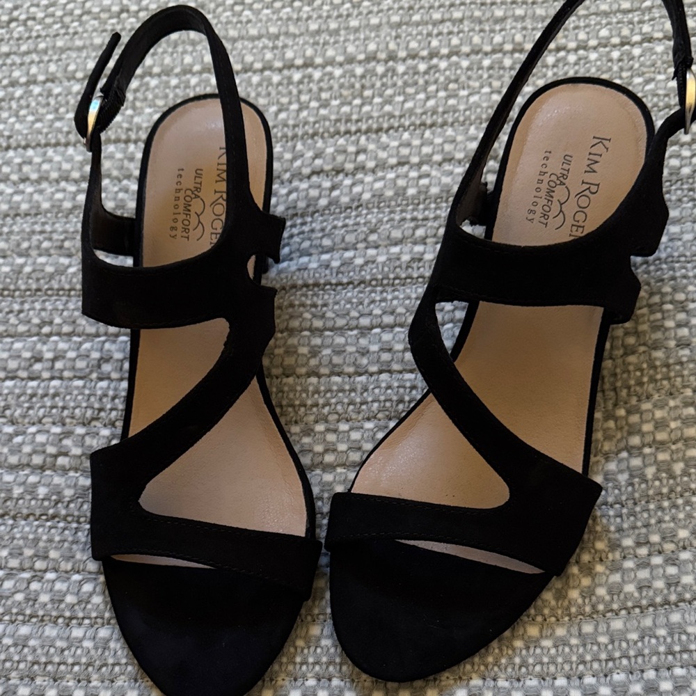 Kim Rogers Elegant Black Sandals
